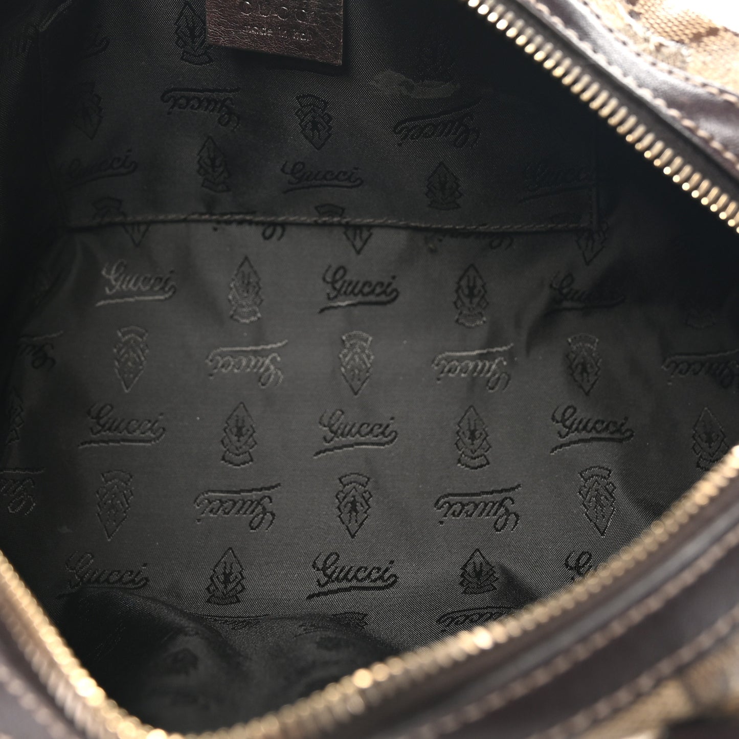 Crystal Monogram Duchessa Small Boston Bag Brown