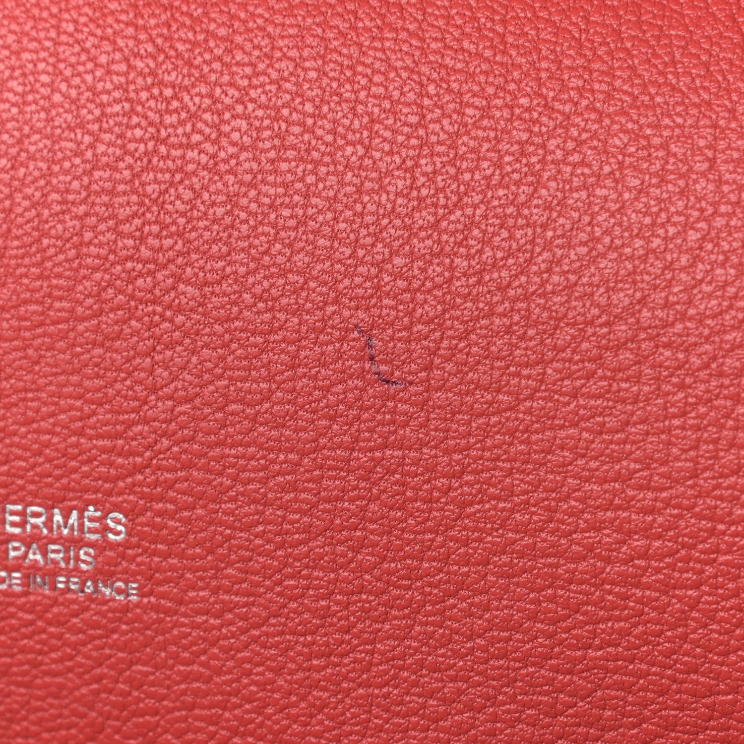 Hermes Taurillon Clemence Bi-Color Jypsiere 31 Gold Rouge Casaque 12 of 13