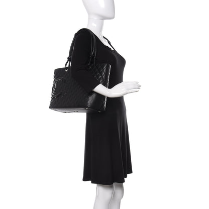 Chanel Calfskin Quilted Large Cambon Tote Black 2 of 11