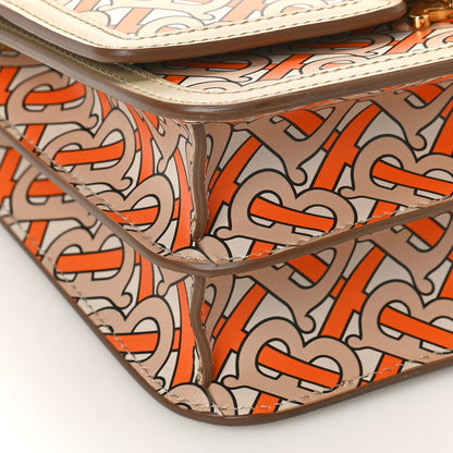 Burberry Calfskin Monogram Small TB Bag Bright Orange 7 of 10