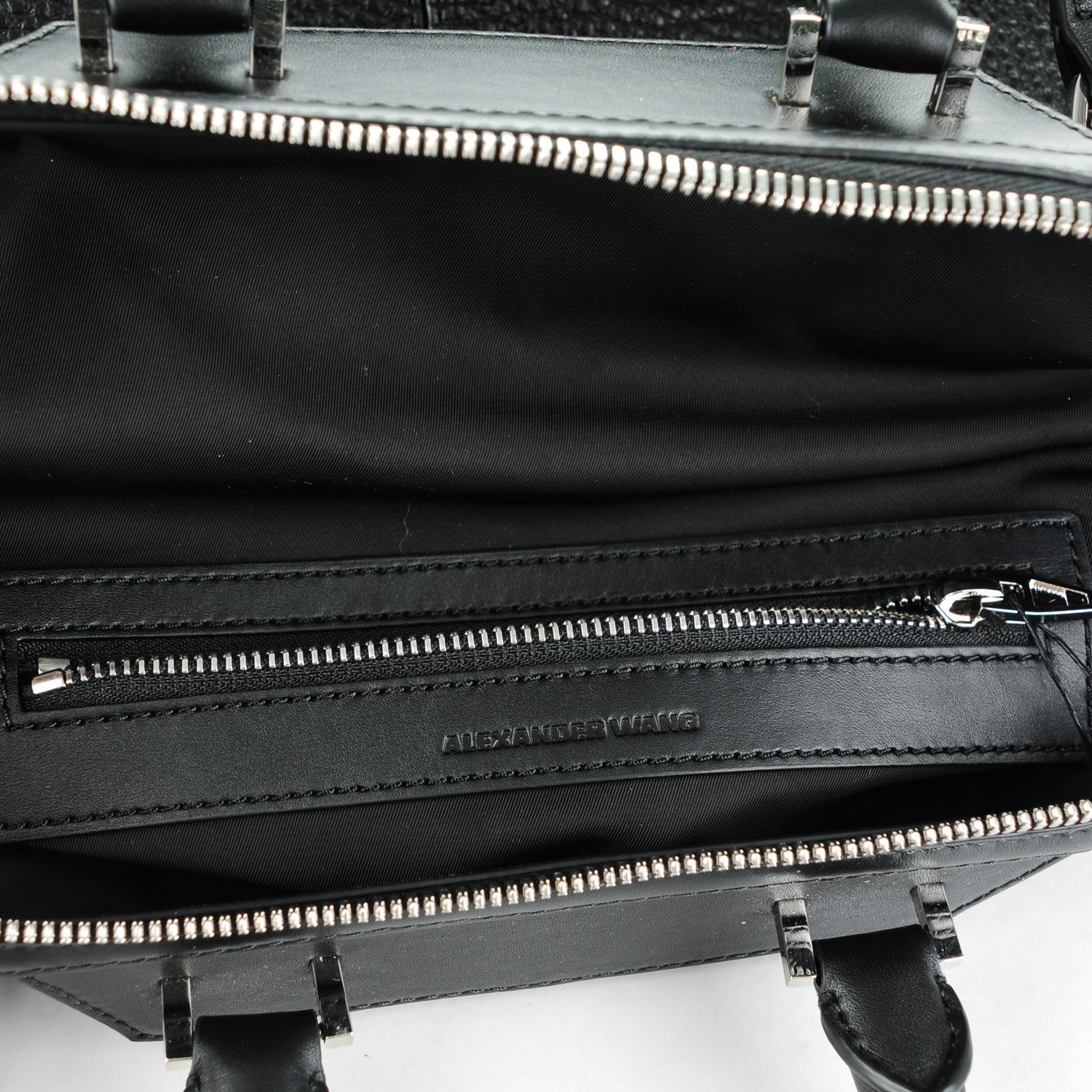 Alexander Wang Pebbled Calfskin Small Emile Black 6 of 9
