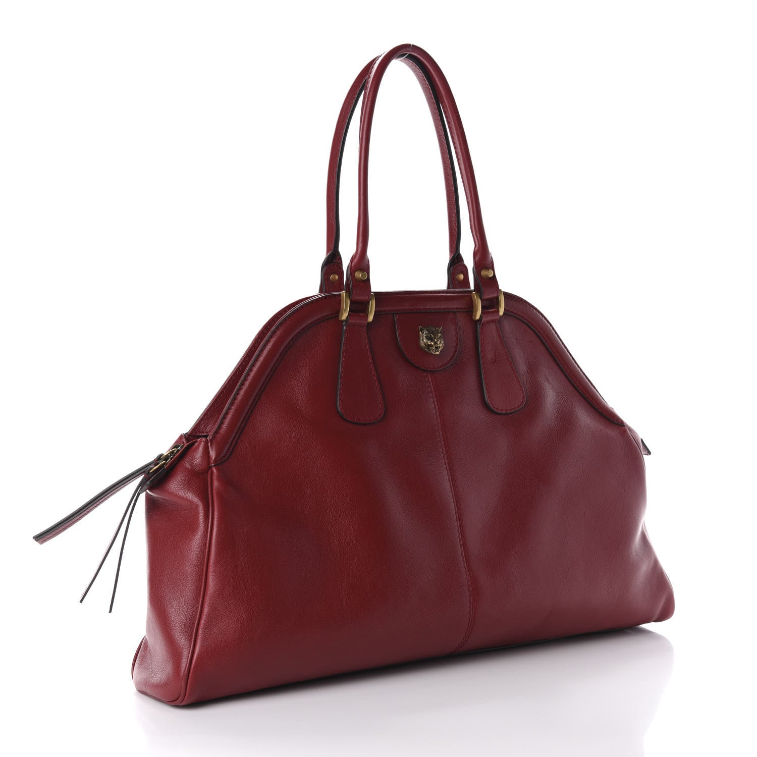 Gucci Calfskin Large Re(Belle) Top Handle Bag Red 3 of 10
