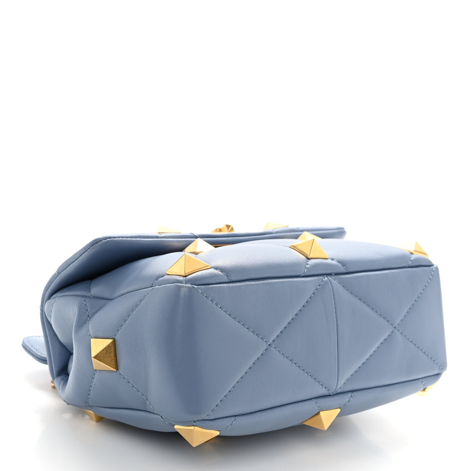 Valentino Garavani Nappa Medium Roman Stud Shoulder Bag Niagara 4 of 9