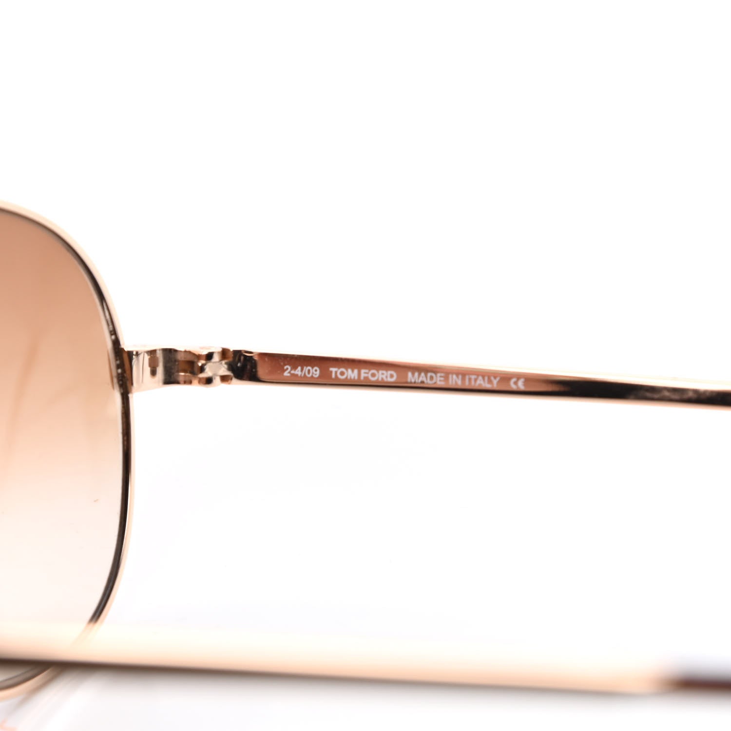 Tom Ford Metal Charles Aviator Sunglasses TF35 Gold 6 of 8