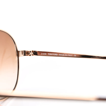 Tom Ford Metal Charles Aviator Sunglasses TF35 Gold 6 of 8