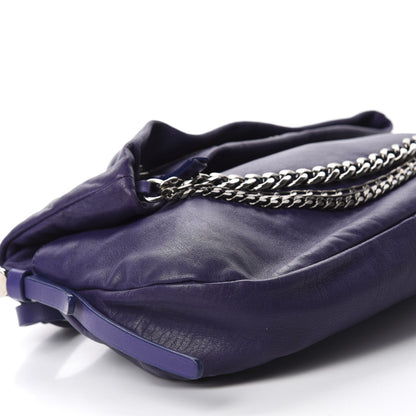 Jimmy Choo Lambskin Small Biker Hobo Purple 6 of 11