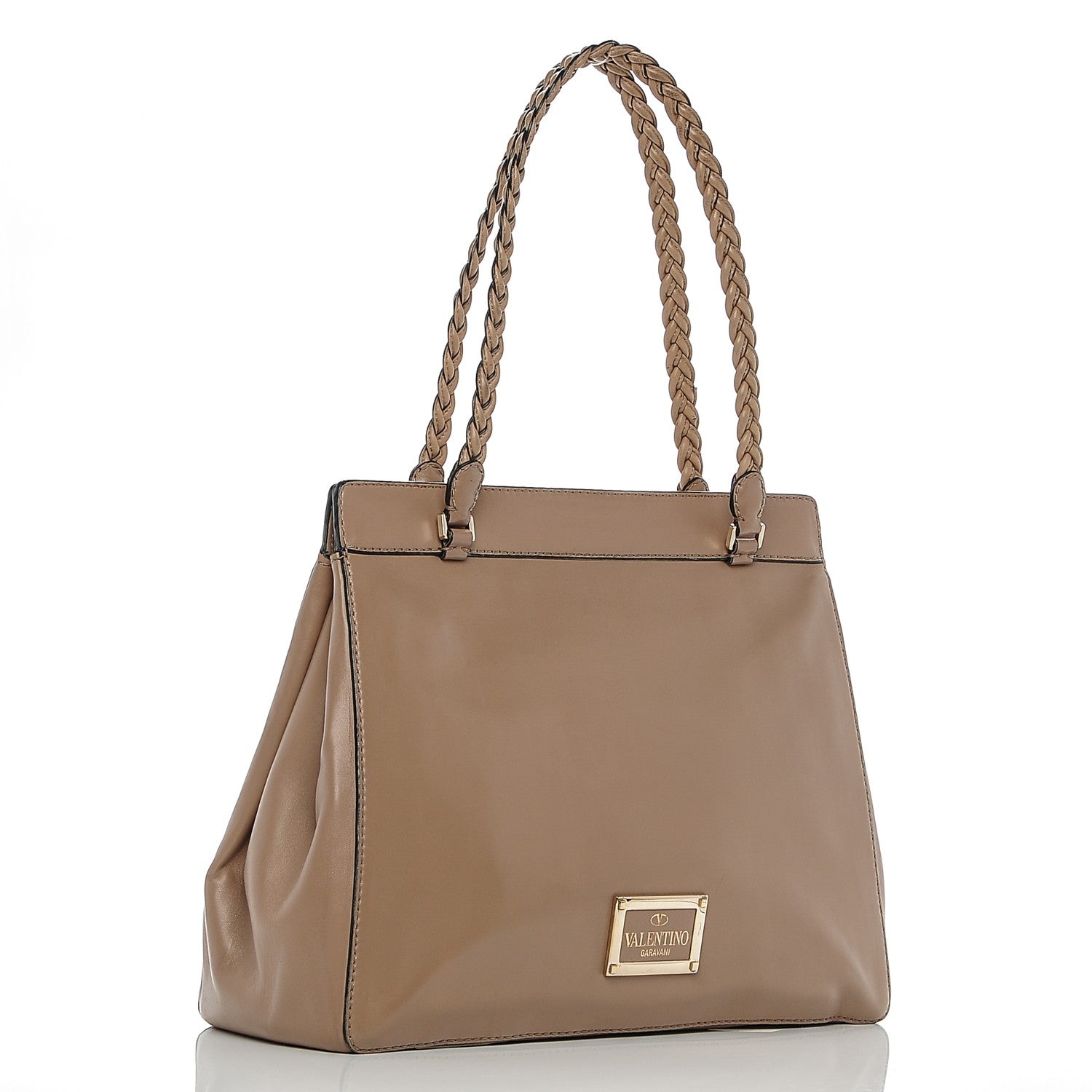 Valentino Garavani Vitello Lace Demetra Satchel Natural 3 of 9