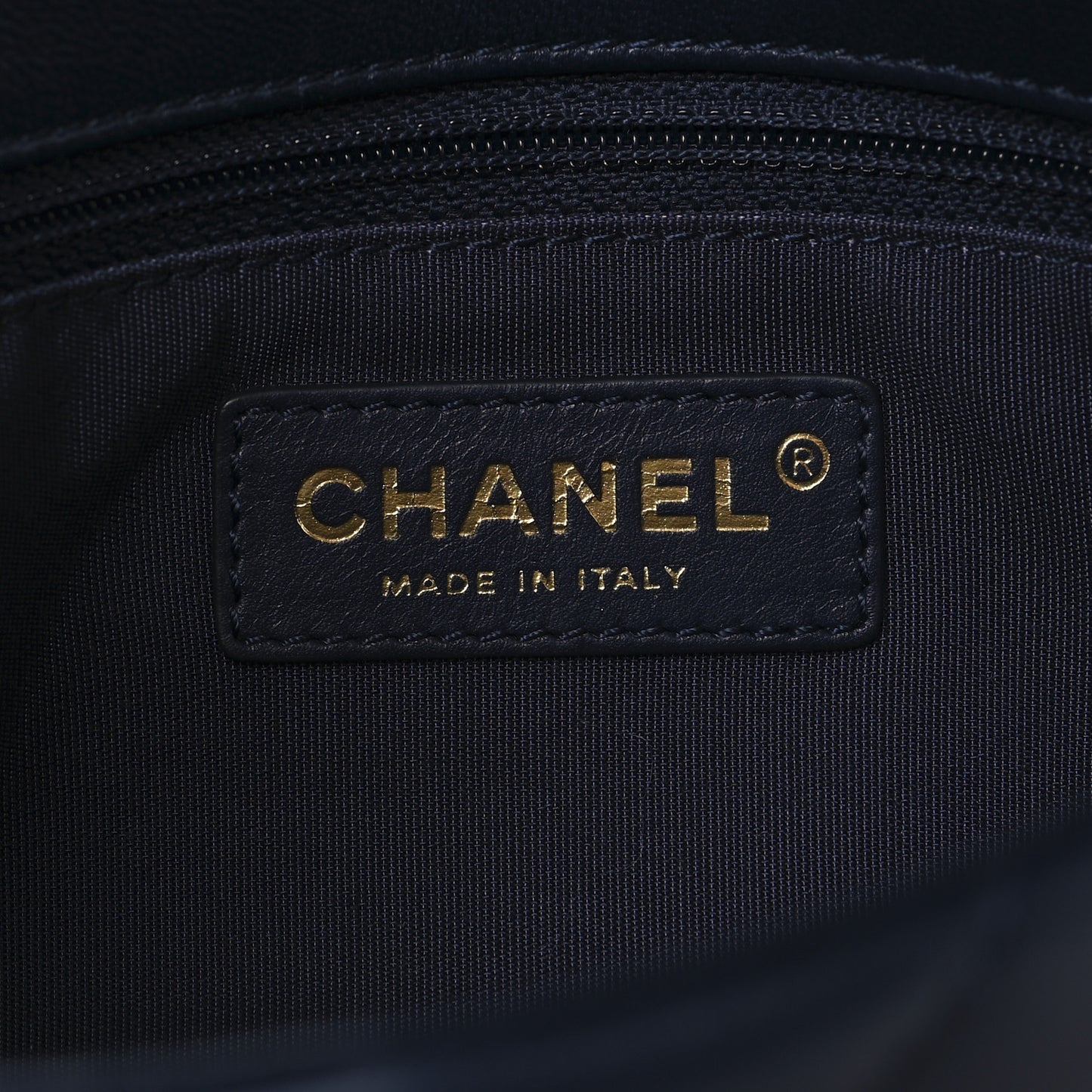 Lambskin Chevron Quilted Mini Chain Around Rectangular Flap Blue