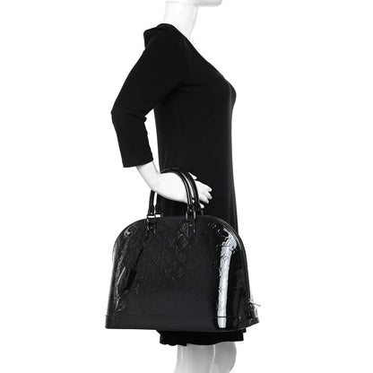Louis Vuitton Vernis Alma GM Noir Magnetique 2 of 11