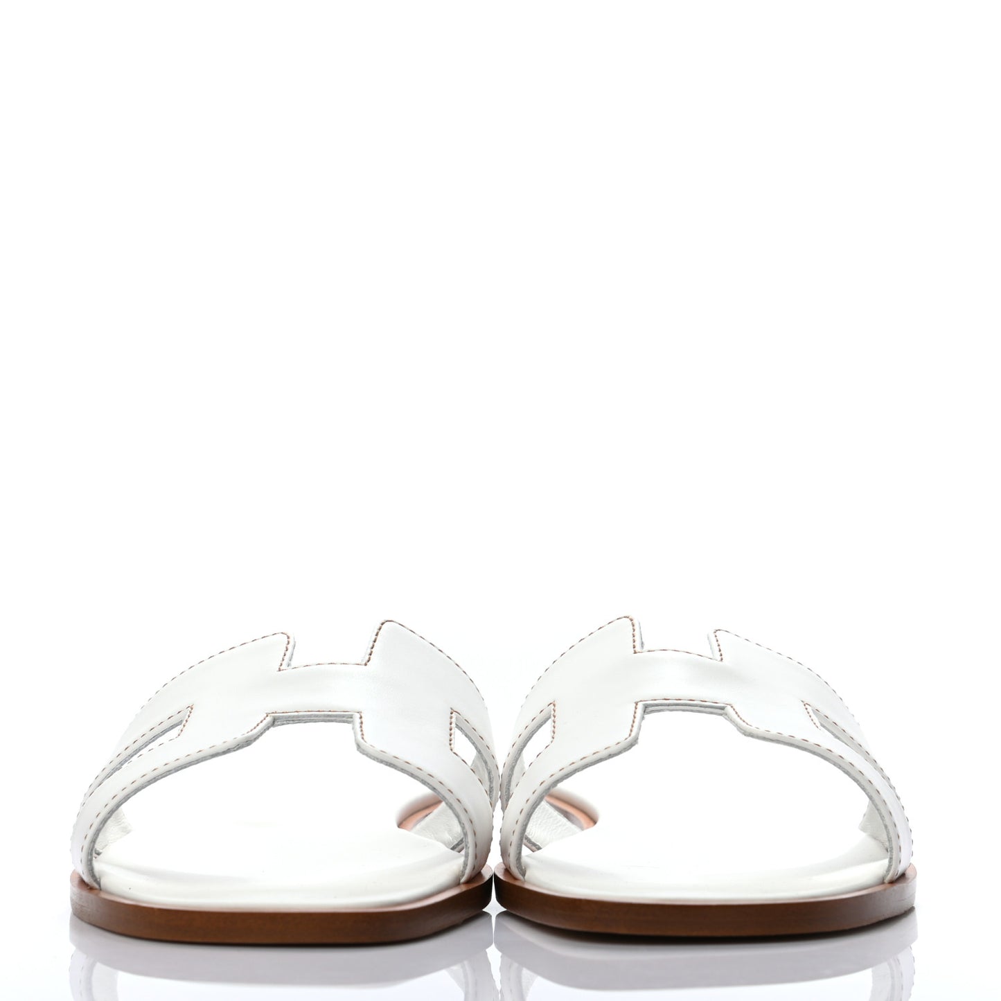 Box Calfskin Oran Sandals 36.5 White