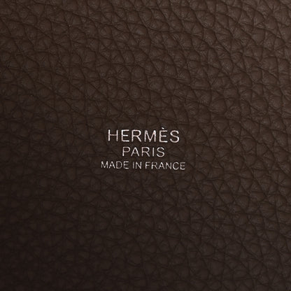 Hermes Taurillon Clemence Picotin Lock 22 MM Etoupe 6 of 11