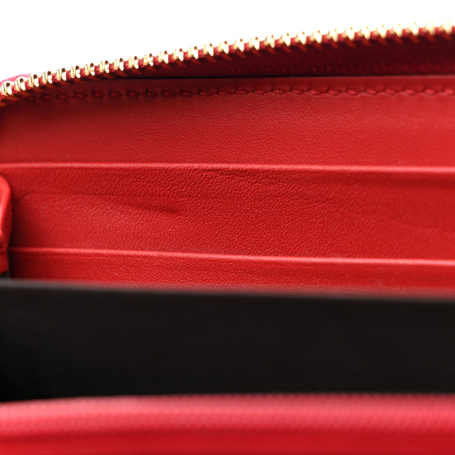 Gucci GG Supreme Monogram Mystic Cat Zip Around Wallet Red 9 of 10