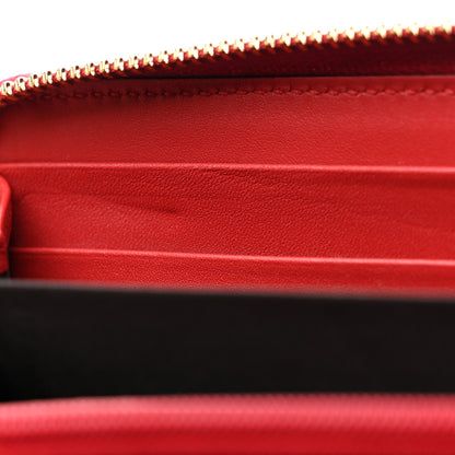 Gucci GG Supreme Monogram Mystic Cat Zip Around Wallet Red 9 of 10