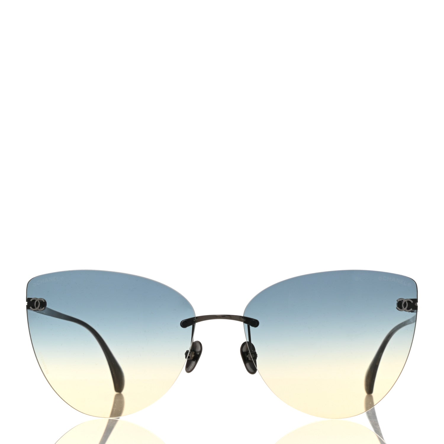 Chanel Cat Eye Sunglasses 4273-T Blue 2 of 7