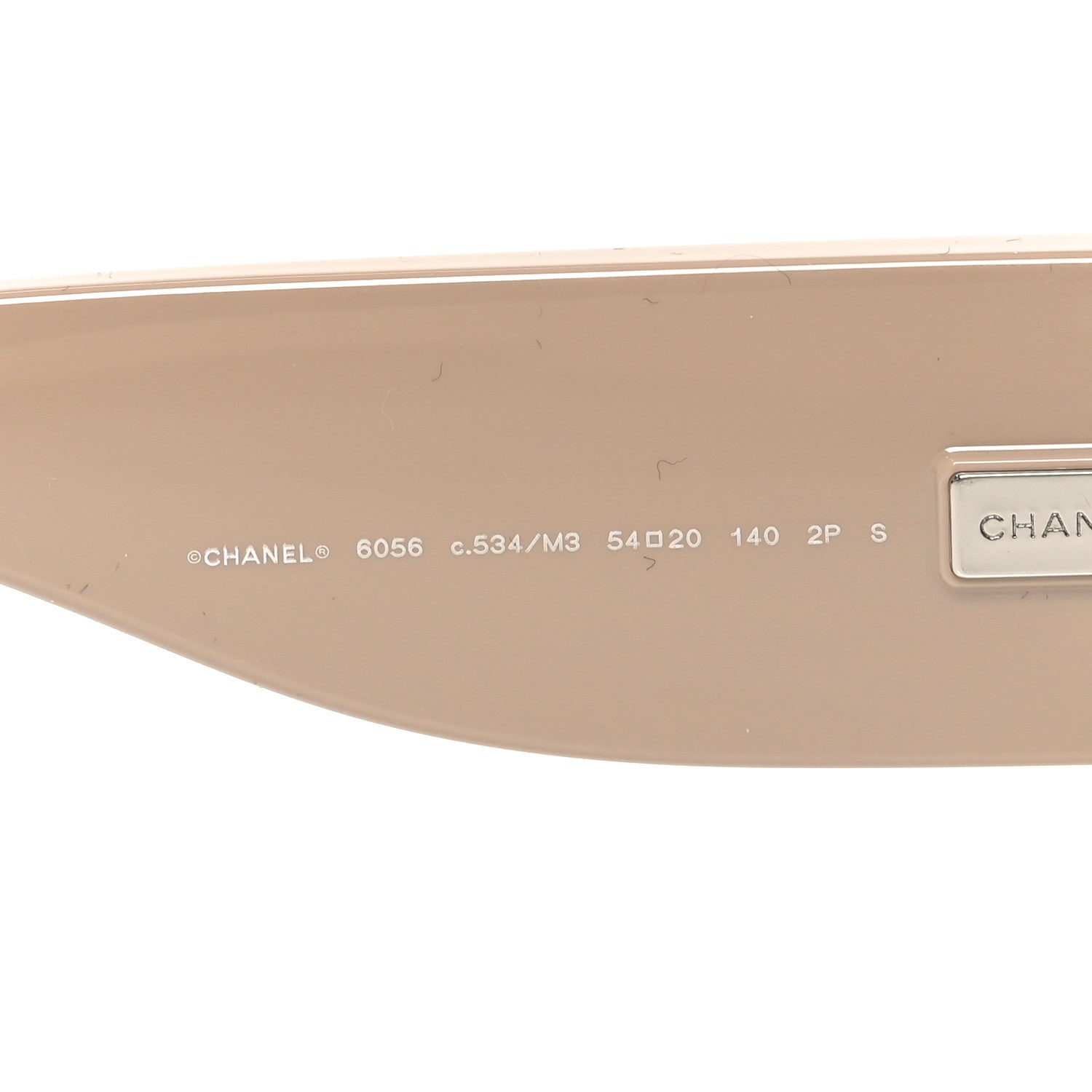 Chanel Acetate Cat Eye Sunglasses 6056 Black Beige 5 of 7