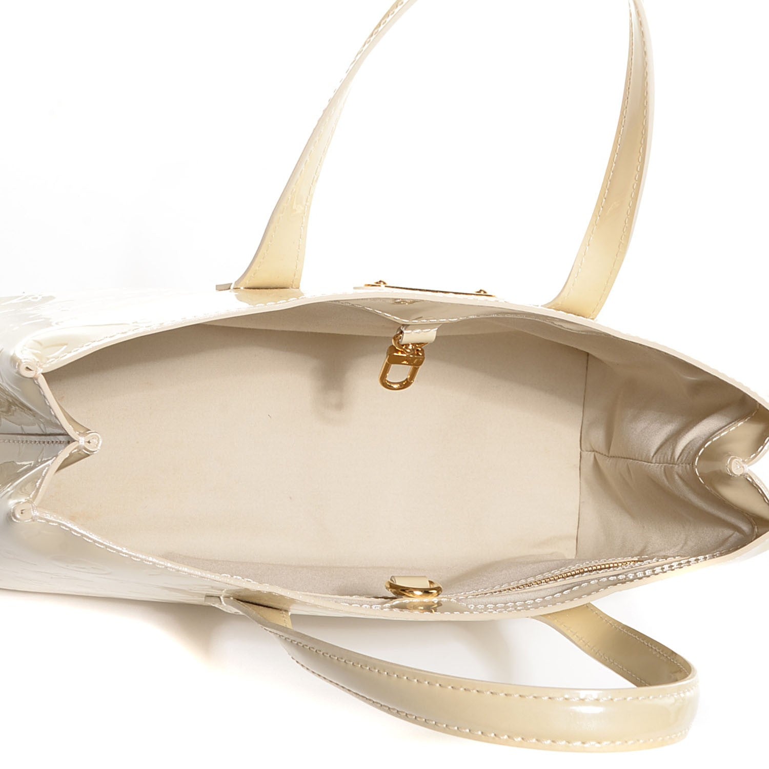 Louis Vuitton Vernis Wilshire PM Blanc Corail 5 of 7