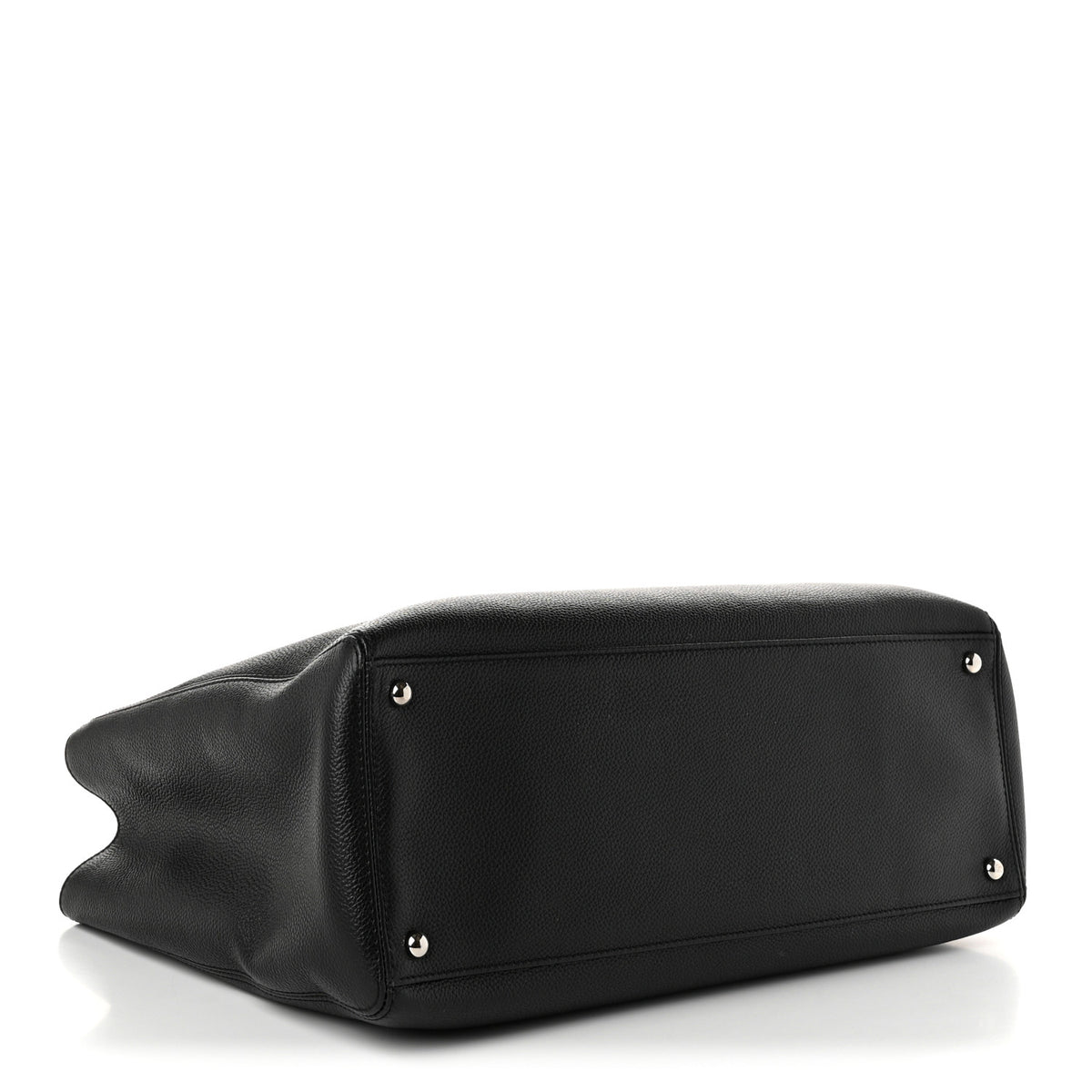 Chanel Calfskin Cerf Executive Shopper Tote Black 4 of 10