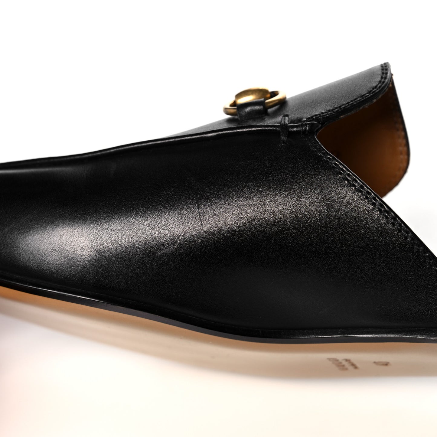 Calfskin Womens Princetown Slippers 40 Black