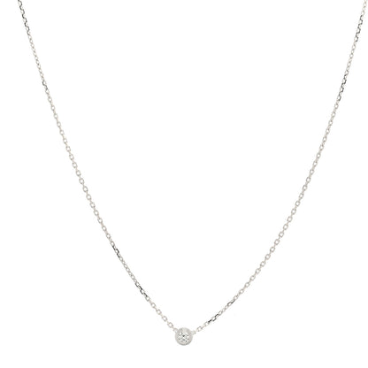 Cartier 18K White Gold Diamond XS D'Amour Pendant Necklace 1 of 4
