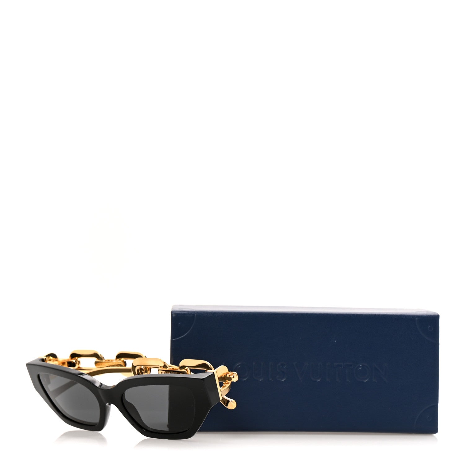 Louis Vuitton Metal LV Edge Sunglasses Z1473W Black 9 of 9