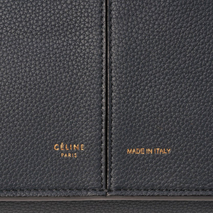 Celine Baby Grained Calfskin Medium Tri-Fold Bag Dark Sea 10 of 11