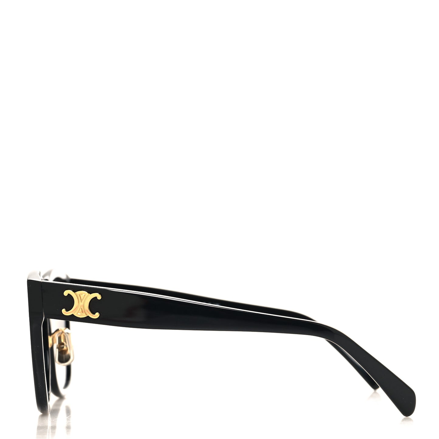 Acetate Triomphe Sunglasses CL40222F Black