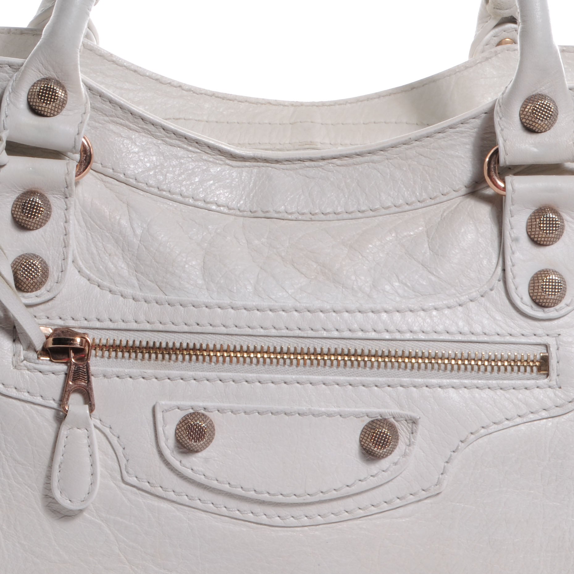 Balenciaga Agneau Giant 12 Rose Gold Hardware City White Light 8 of 9