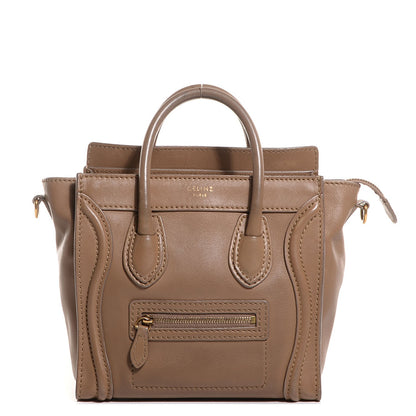Celine Smooth Calfskin Nano Luggage Camel 1 of 9