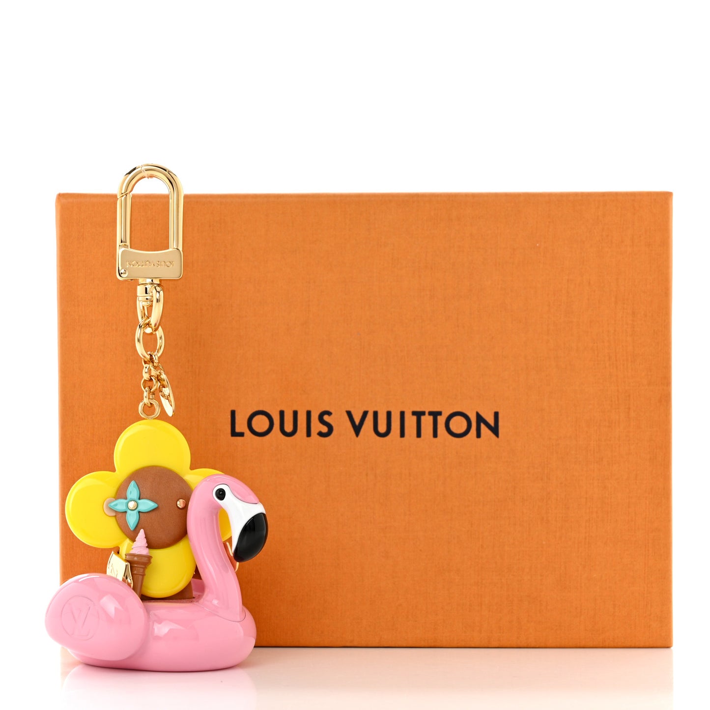 Vivienne Flamingo Bag Charm Key Holder