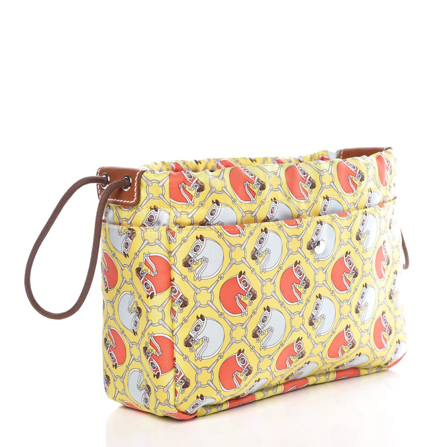 Hermes Silk Barenia Tatersale Fourbi 20 PM Pouch 3 of 10