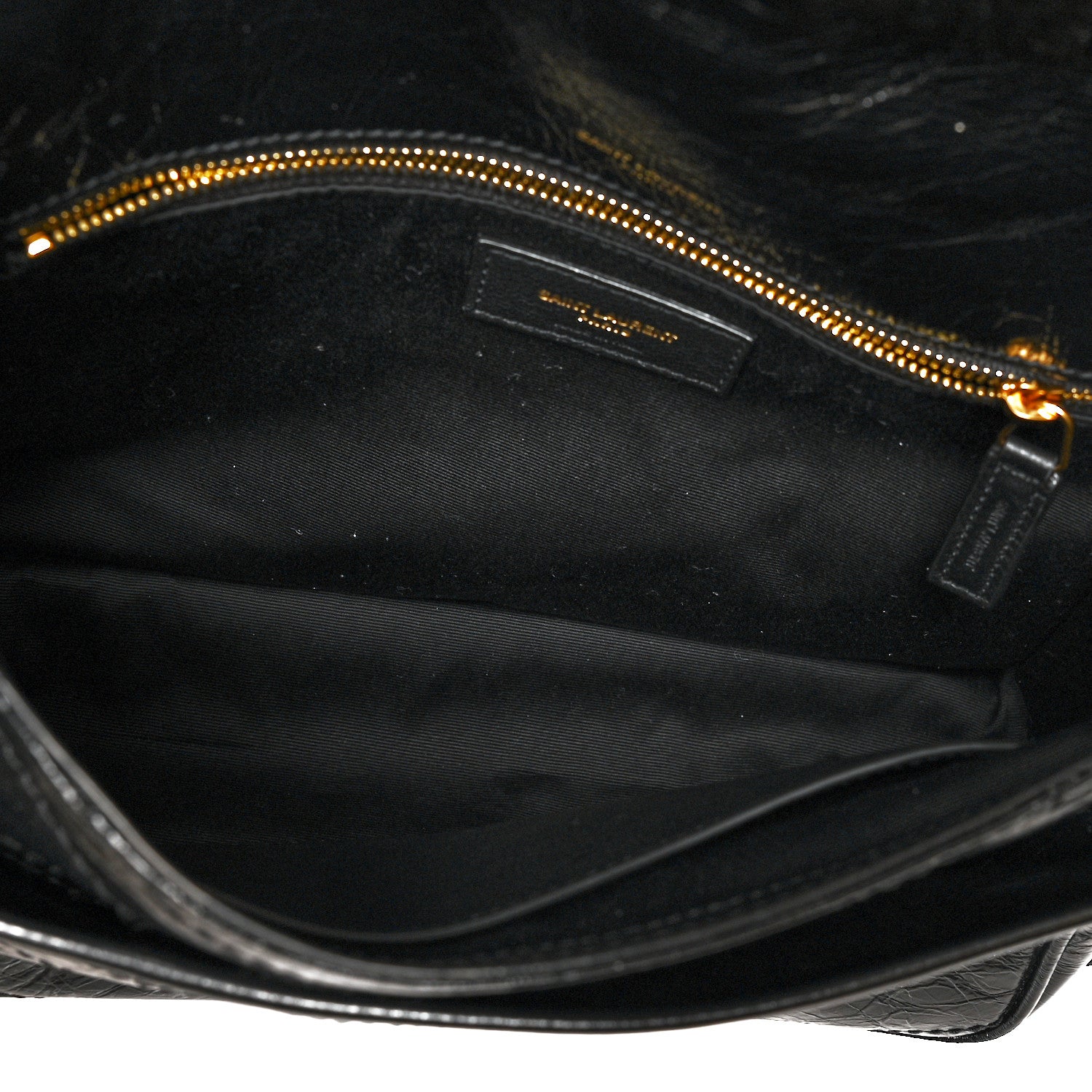 Saint Laurent Crinkled Calfskin Matelasse Monogram Medium Niki Chain Satchel Black 5 of 11