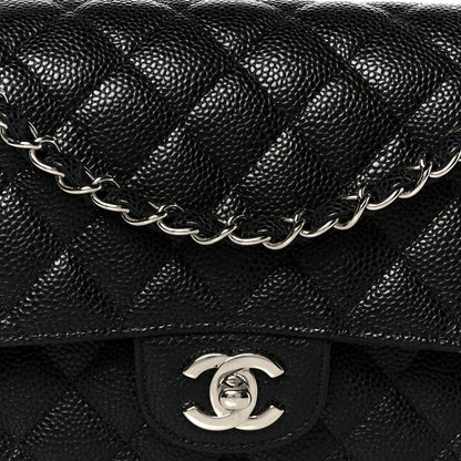 Chanel Caviar Quilted Medium Double Flap Black 9 of 11