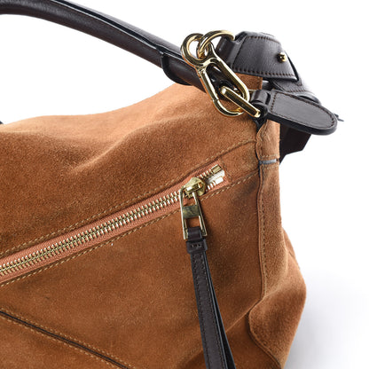 Loewe Suede Puzzle Bag Caramel 15 of 15