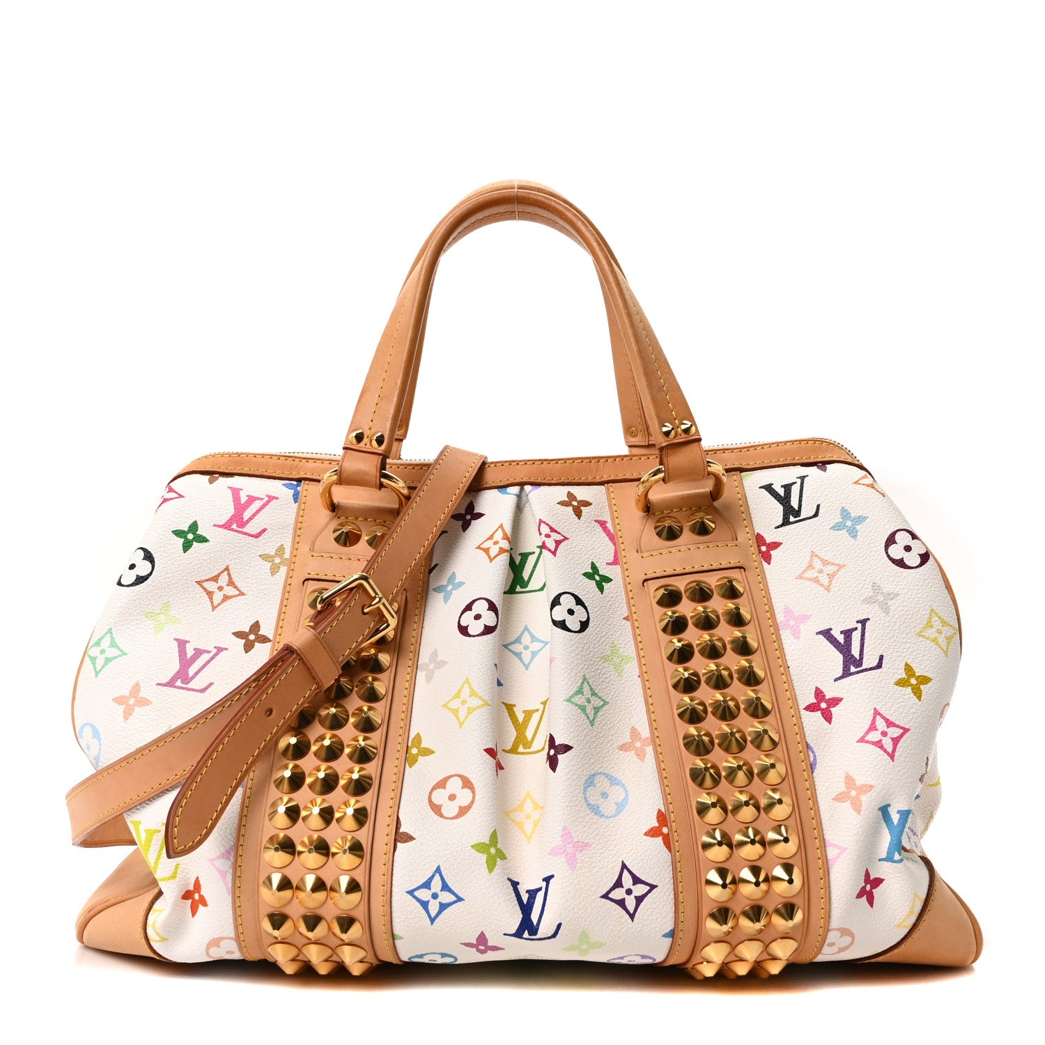 Louis Vuitton Monogram Multicolor Courtney GM White 1 of 9