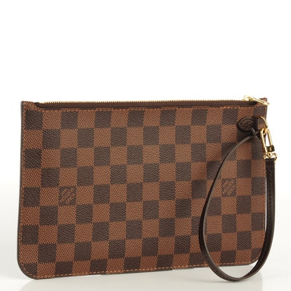 Louis Vuitton Damier Ebene Neverfull MM GM Pochette 3 of 7