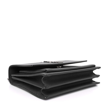 Saint Laurent Grained Calfskin Medium Monogram Sunset Fog 4 of 12