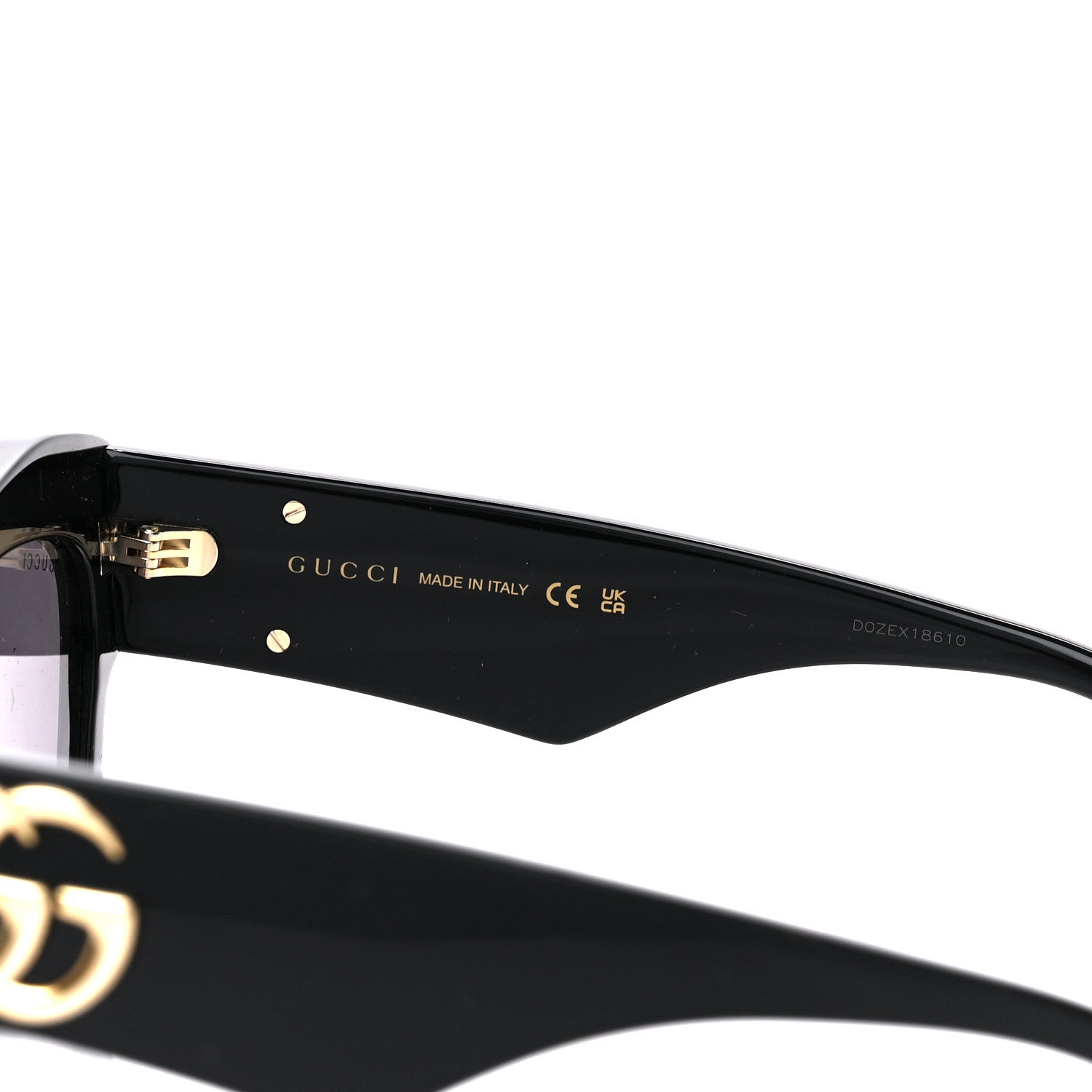 Gucci Acetate Square Frame Sunglasses GG1422S Black 6 of 7