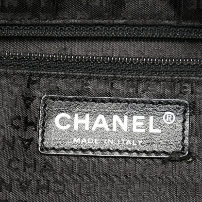 Chanel Leather Perforated Bowler Black 6 of 10