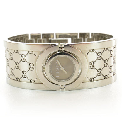 Gucci Stainless Steel 33mm Twirl Quartz Watch Brown 1 of 5