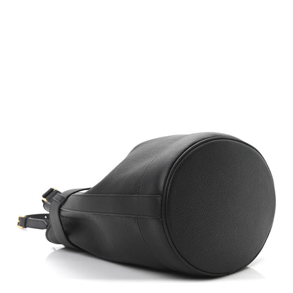 Tom Ford Grain Calfskin Medium Tara Bucket Bag Black 4 of 9