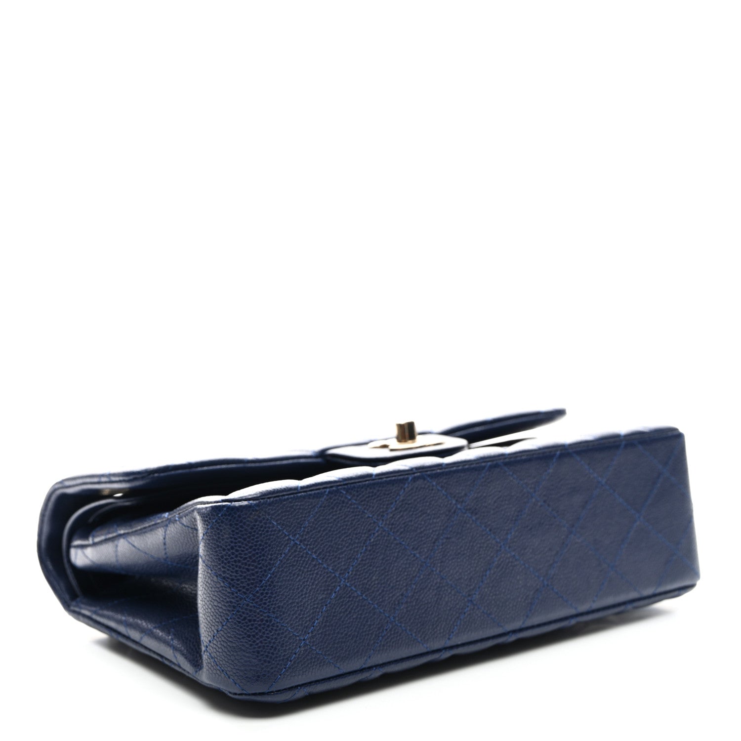 Chanel Caviar Quilted Small Double Flap Navy 4 of 10