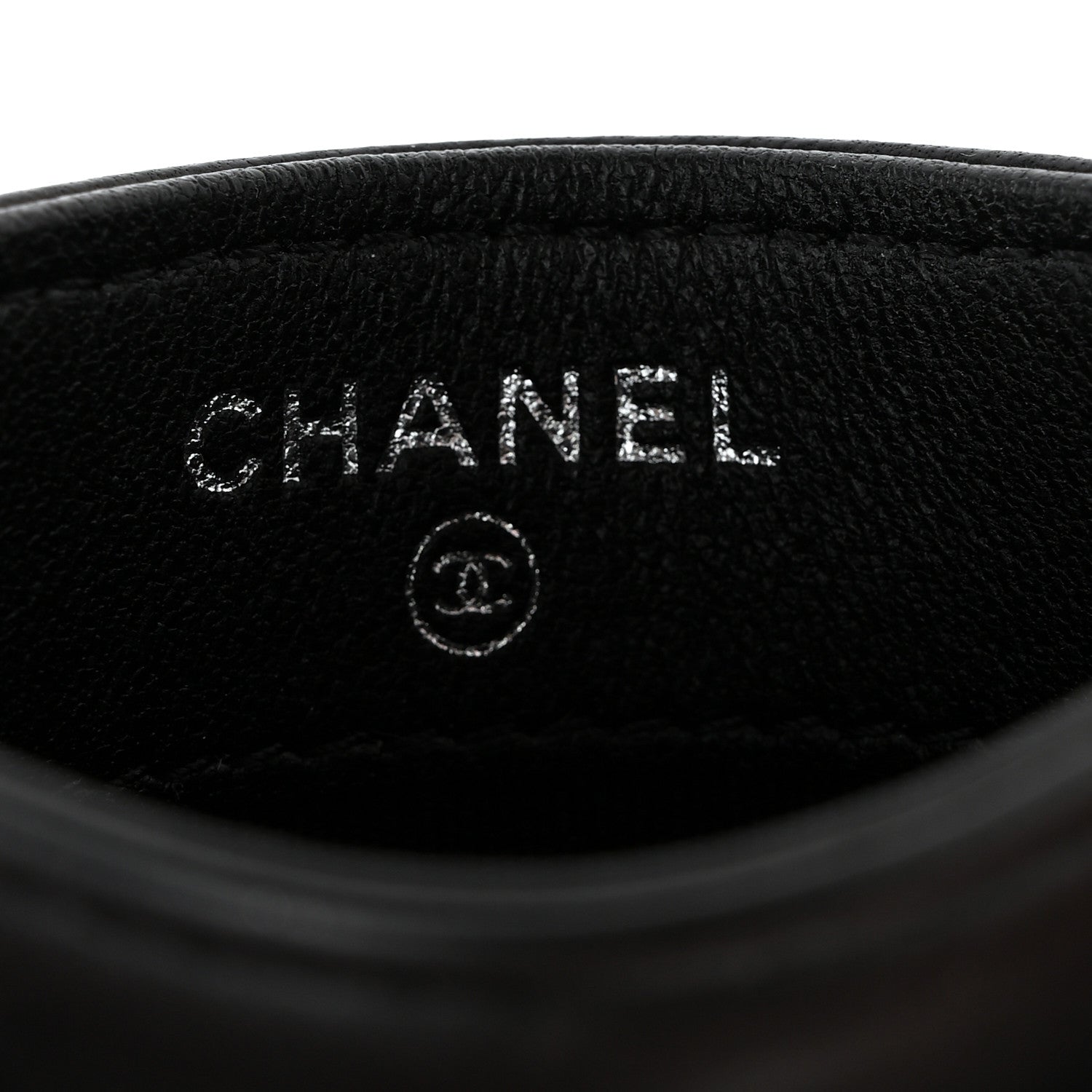 Chanel Pearly Lambskin Quilted Card Holder So Black 6 of 8