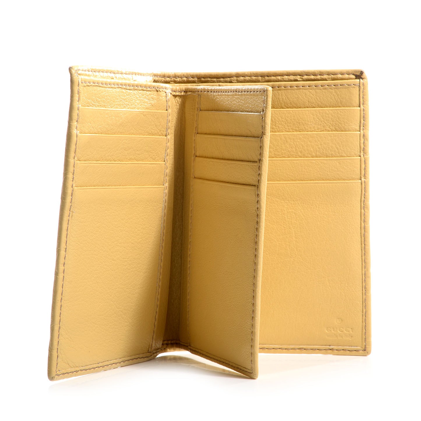 Guccissima Crest Wallet Yellow