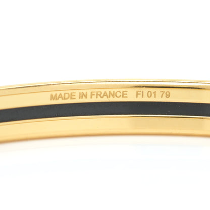 Hermes Enamel Printed Extra Narrow Printed Colliers De Chiens Bracelet 70 4 of 5