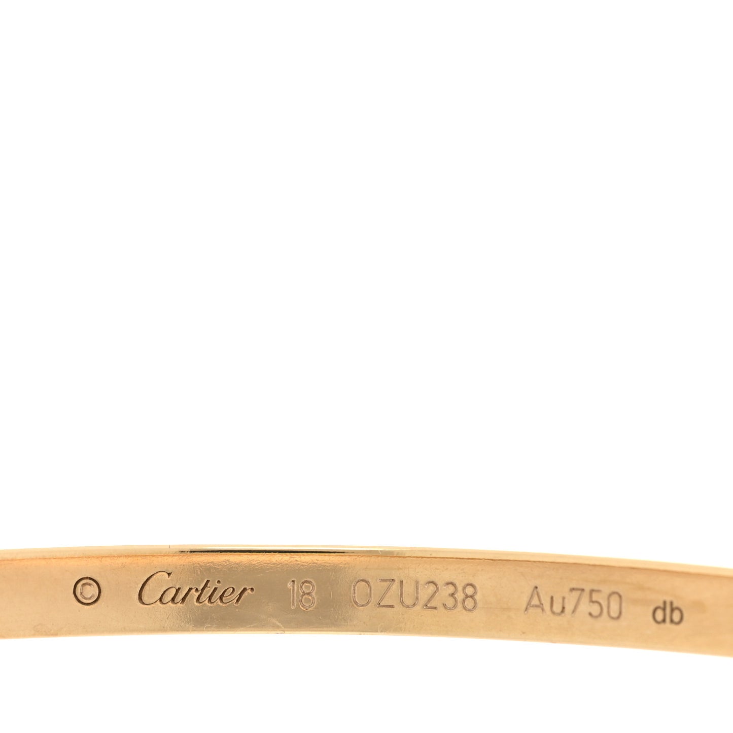 18K Yellow Gold Small LOVE Bracelet 18