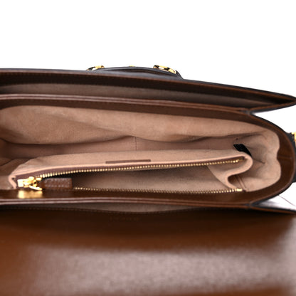 Gucci GG Supreme Monogram Horsebit 1955 Shoulder Bag Beige Brown Sugar 5 of 12