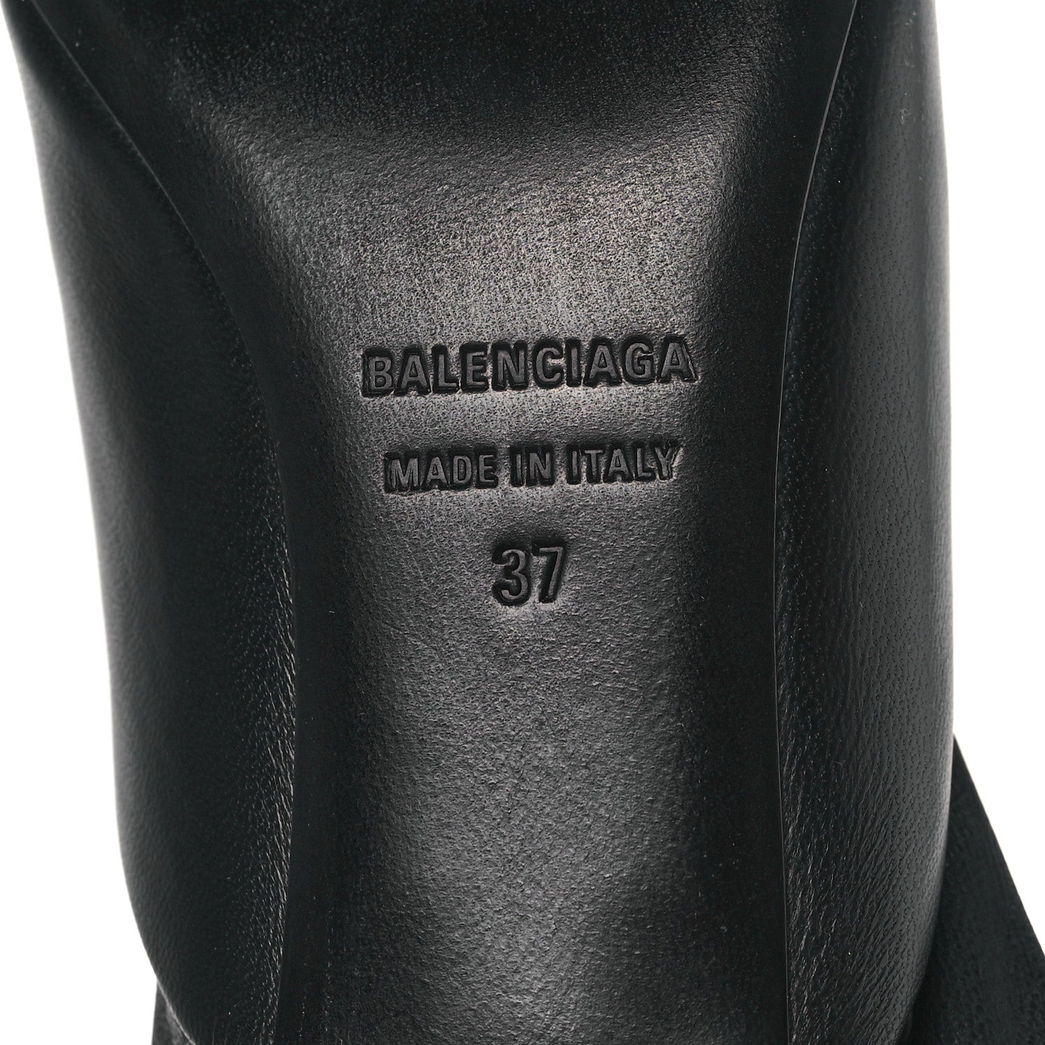 Balenciaga Soft Nappa Pointed Toe Wrap 40mm Mules 37 Black 6 of 9