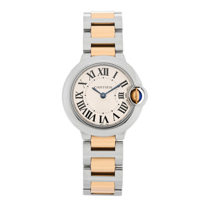Cartier Stainless Steel 18K Yellow Gold 28mm Ballon Bleu De Cartier Quartz Watch 1 of 4