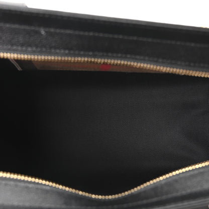 Burberry Calfskin Mega Check Small Banwell Tote Black 5 of 9