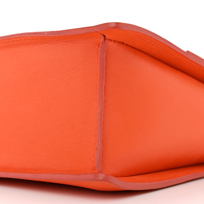 Delvaux Calfskin Galuchat Madame Shoulder Bag Orange 10 of 13